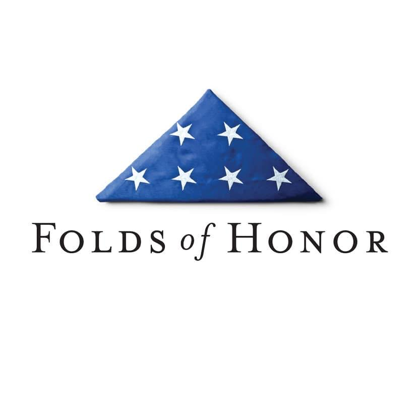 Folds of Honor logo representing the Throwing 2 Honor 500 dollar remote donation on May 25, 2026